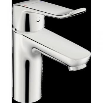 Grifo de lavabo Hansa Care, cromado, sin sistema de desagüe, altura del chorro 95 mm, salida 114 mm