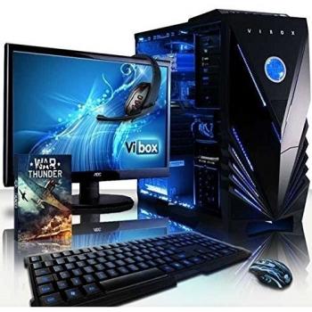 VIBOX Apache Paquet 9A - 4,1GHz AMD FX 6-Core CPU, GPU GTX 1050 Ti, Avanzado, Ordenador de sobremesa para oficina Gaming paquete con juegos 3