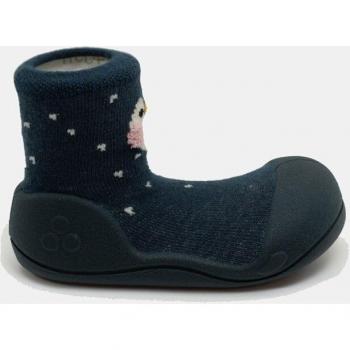 Zapatillas de casa cerradas de bebé niño en algodón con dibujo de pingüino