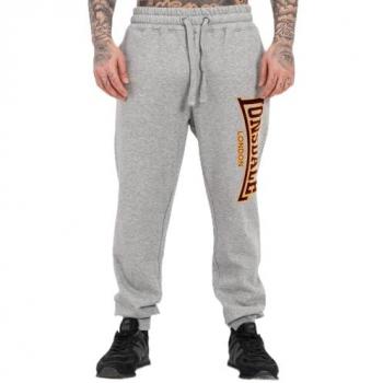 Pantalones de Chándal Lonsdale Blackley para Hombre, Ajuste Normal, Color Gris Marl/Oxblood/Amarillo
