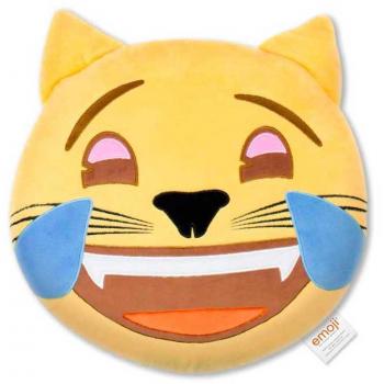 Emoji - Cojín Bordado Gato Risa Oficial