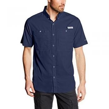 Columbia Camisa de hombre tamiami II Short Sleeve Camiseta, hombre, color azul marino, tamaño L