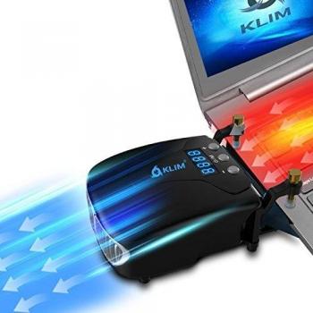 KLIM Tornado V2 -Nueva Versión 2021 - Enfriador de Portátiles - INNOVADOR – Refrigerante rápido – Disipador de Calor USB – Peso Ligero + Potente + Efectivo Contra el Sobrecalentamiento