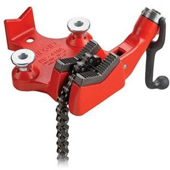 RIDGID 40195 Model BC410 Top Screw Bench Chain Vice, 1/8-inch to 4-inch Bench Vice