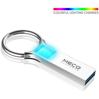 MECO ELEVERDE Pendrive 32gb 3.0, Memoria USB 32Giga 3.0 Luces de Colores Memory Stick Flash Drive para PC/Laptop/Notebook