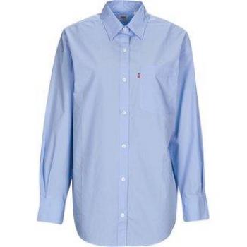 Levi's NOLA Oversized Shirt Women's Shirt in Light Blue Cotton - Size S