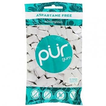 (Pack of 12) Pur Gum - PUR Gum Wintergreen Bag 80 g