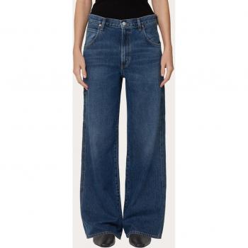 Agolde Magda Pants Darkness, Wide Jeans, Blue female, Size: W29