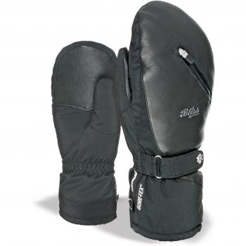 Level Bliss i-Crystal – Manoplas de esquí para mujer, color negro, tamaño small
