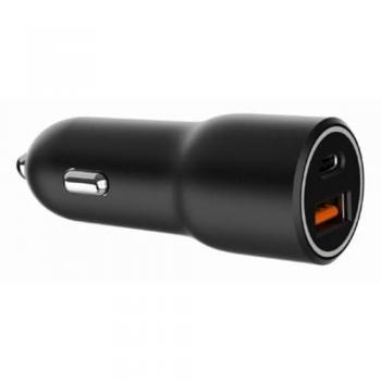 Cargador Rápido para Coche Gembird con 2 Puertos USB Tipo C PD 38W Negro