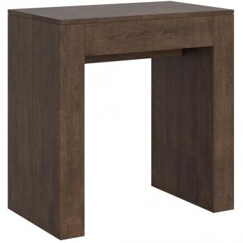 Consola extensible 78x47/299 cm efecto madera nogal Itamoby