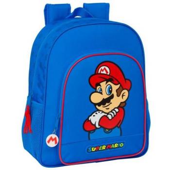 Mochila Junior Adaptable con Carro Super Mario Play 32x38x12cm