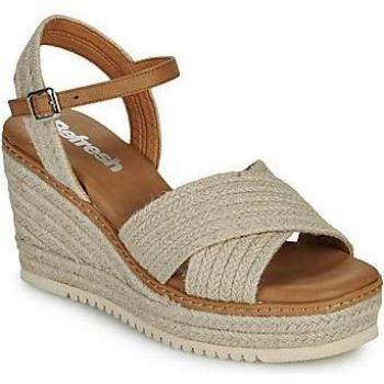 Refresh Sandalias de Cuña Mujer Beige 171543 con Hebilla