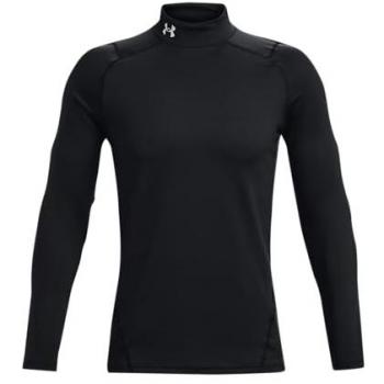 Under Armour Camiseta De Manga Larga Coldgear Armour Fitted Mock Negra para Hombre, Talla L, Regular