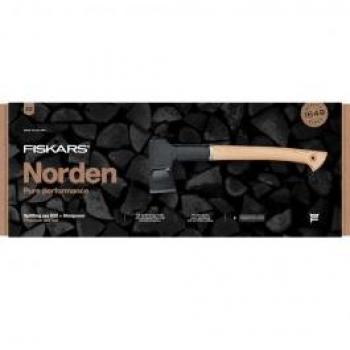Hacha de Carpintería Fiskars Norden N12 con Afilador, en Caja Decorativa - 120044