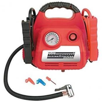Brüder Mannesmann - Arrancador de batería 12V 7Ah con compresor amarillo y negro