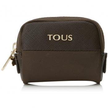 Tous Pequeño Brunock Chain de Lona, Monedero para Mujer, Marrón