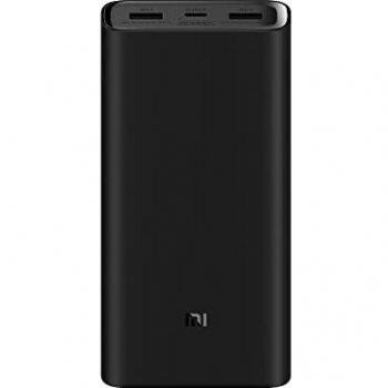 Xiaomi Mi 50W Power Bank 20000 - Carga rápida máxima de 50 W, Salida de Tres Puertos, batería de Iones de Litio, Alta Potencia de 74 WH, Negro