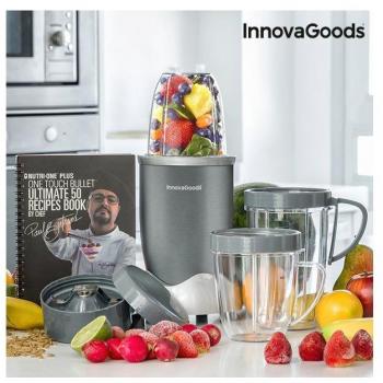 InnovaGoods IG115083 Batidora de Vaso, 600 W, Gris