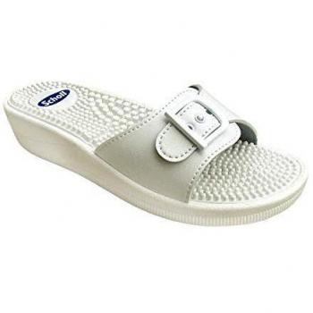Sandalias de Masaje Scholl PVC Blanca Talla 39