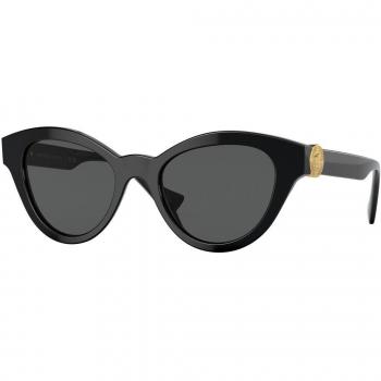 Versace VE4435F Asian Fit GB1/87 Gafas de Sol para Mujer Negras 52 Lentes
