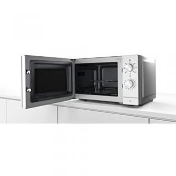 Balay 3WG3112B0 - Microondas, mecánico, Libre instalación, 20 l, 5 F, Aqualisis, Ap. lateral izquierda, Plato giratorio 27 cm, Mandos fijos, Con grill, Blanco/inox,