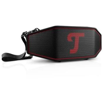 Teufel ROCKSTER CROSS 2 - Altavoz Bluetooth portátil estéreo, resistente al agua IPX5, batería de larga duración (38 horas), color Negro y Rojo