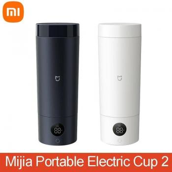 Hervidor eléctrico portátil Xiaomi Mijia 2023 ml, caldera de agua rápida con temperatura inteligente, aislado para viaje, nuevo, 350; Taza calefactora eléctrica portátil inteligente Xiaomi Mijia con termo LED de