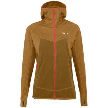 Chaqueta de Forro Polar con Capucha Salewa Puez Hybrid Polarlite para Mujer