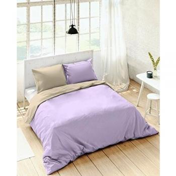 NATURALS Fundas nordicas Bicolor Reversible Violeta/Beige Cama 180 cm