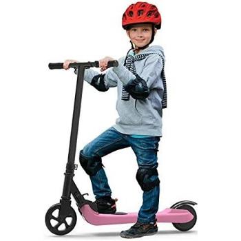 Riding'times Patinete eléctrico para niños, Kickscooter Plegable, hasta 7km/h, Alcance de 7 km, Motor 120W, Tiempo de Carga 2H, para niños y niñas de 5 a 12 años