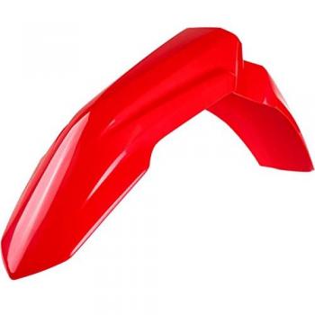 POLISPORT Guardabarros Delantero MX Restyling Rojo para Honda CR125/250 (10 mm) - Fabricado en plástico brillante, duradero y resistente, compatible con motocicletas Honda de los modelos 2002 a