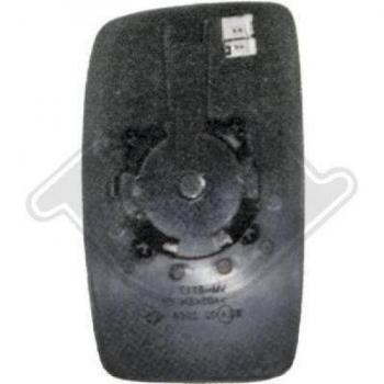 Cristal de espejo retrovisor exterior DIEDERICHS 3497029