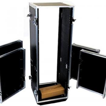DW Professional-grade Fly Drive Case 33U Space Professional DJ Amplifier Case - 18 Body Depth