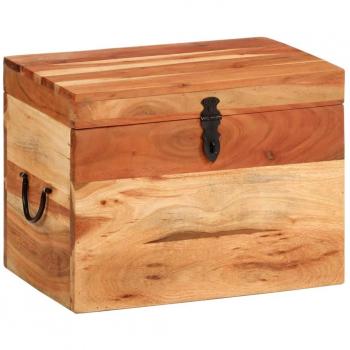 vidaXL Storage Box 39x28x31 cm Solid Wood Acacia