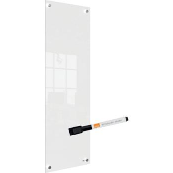 Panel Pizarra Magnética de Cristal NOBO 300 x 900 mm, Blanco