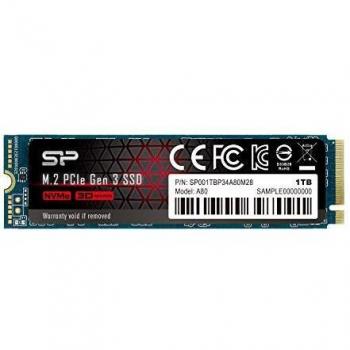 Silicon Power P34A80 1TB M.2 PCIe NVMe SSD (3400/3000 MB/s)