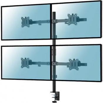Soporte de Mesa Kimex para 4 Monitores 17''-32'' VESA 100x100 Máx. 8Kg - Función Giratorio/Inclinable