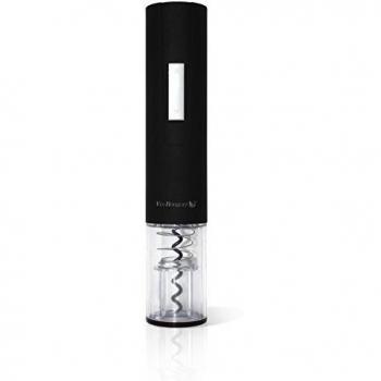 Vin Bouquet FID 064 Sacacorchos eléctrico inalámbrico, el para los Amantes del Vino, Manganeso & ABS, Negro, Unica