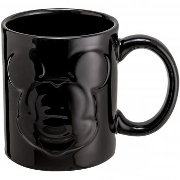 Joy Toy 62139 Mickey Mouse Relief Taza 320 ml, Negro
