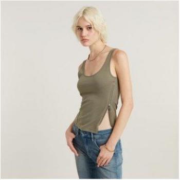 G-Star Camiseta Asimétrica con Cremallera
