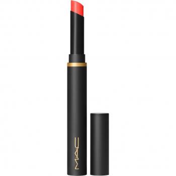 MAC Powder Kiss Velvet Blur Slim Moisturizing Matte Lipstick - Hot Paprika