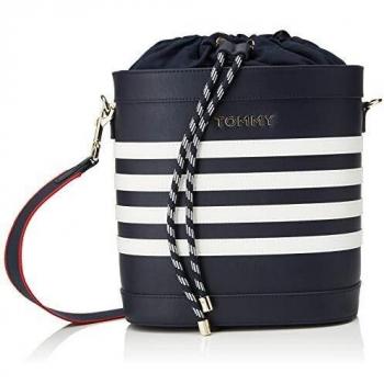 Tommy Hilfiger - Item Staple Bucket, Bolso de mano Mujer, Azul