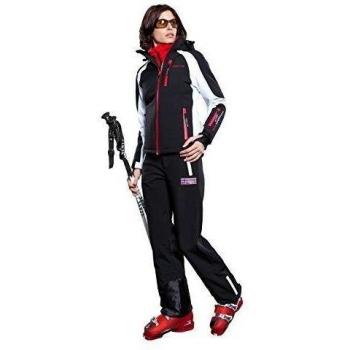 Nebulus Q653 Platinum Rockshell - Chaqueta de esquí para mujer negro negro y blanco Talla:large