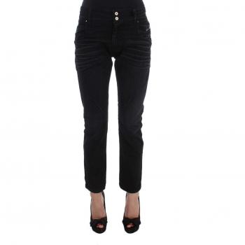 Costume National Black Cotton Slouchy Slims Fit Jeans - W26