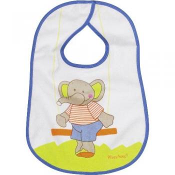 Babero de Velcro Elefante Multicolor 24 x 28 cm