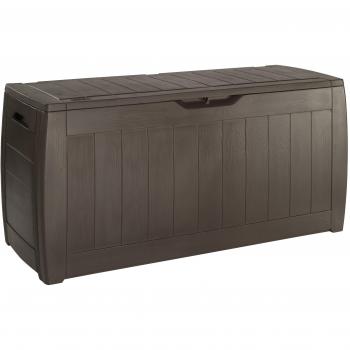 Keter Caja de almacenamiento para baúl Hollywood, marrón, 270L, 117,5 x 45 x 57,3 cm