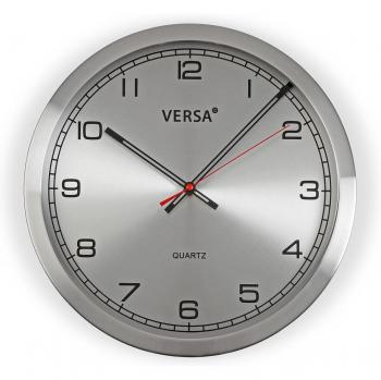 Reloj de Pared Versa Aluminio 4,1 x 25 x 25 cm