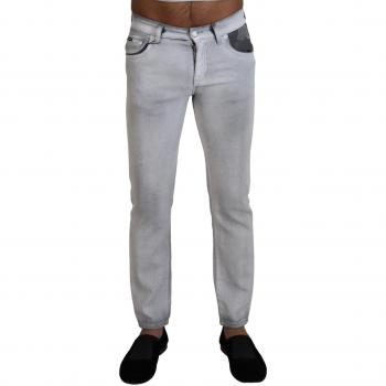 Dolce & Gabbana Gray Washed Skinny Denim Jeans - IT46 | S