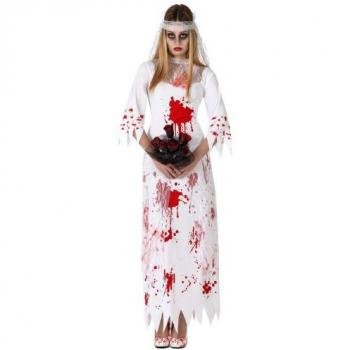 Disfraz de Novia Sangrienta para Adulto - Talla M/L - Incluye 2 Piezas
